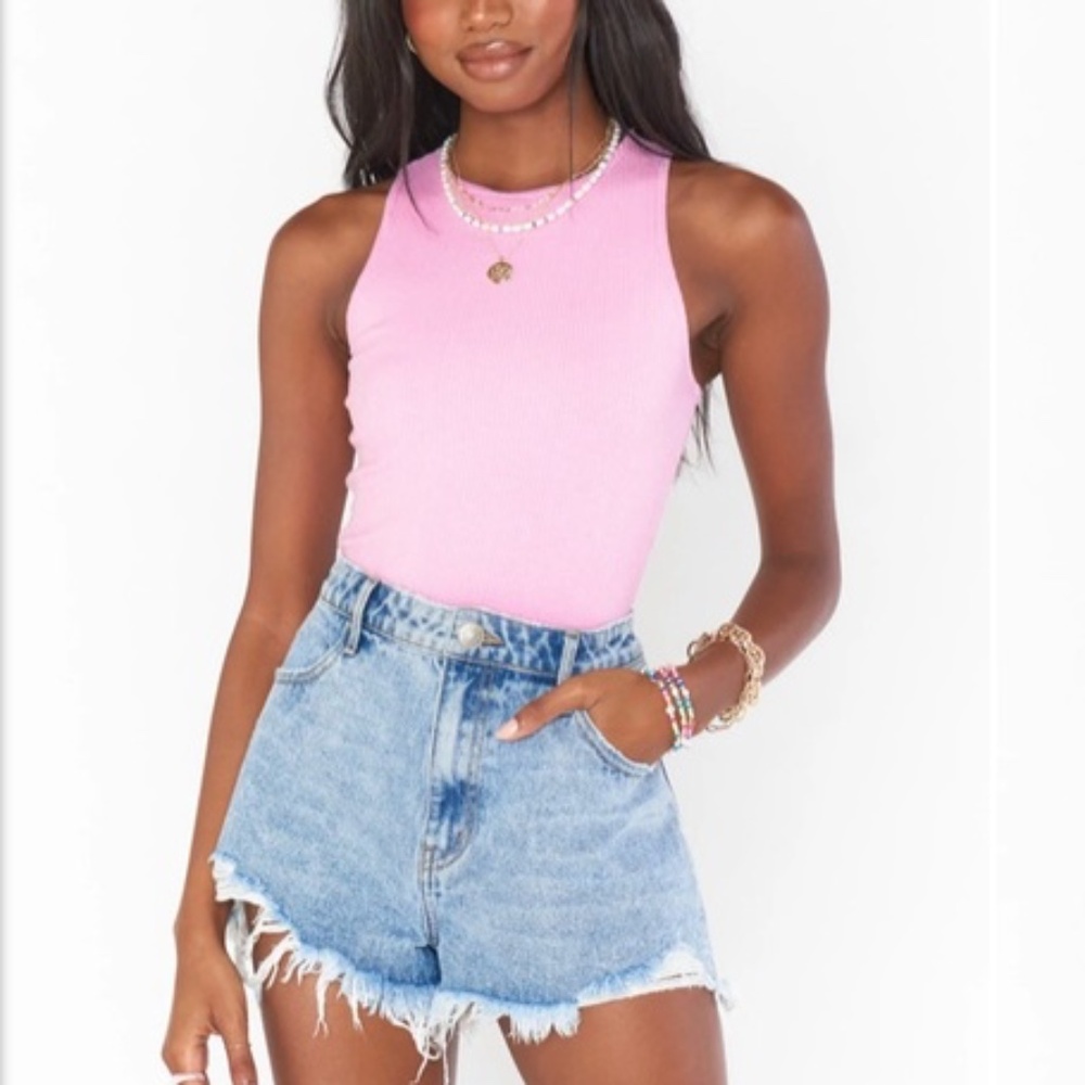 💖 Show Me Your Mumu Best Bodysuit in Pink Rib